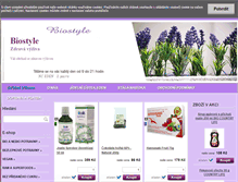 Tablet Screenshot of biostyle.cz